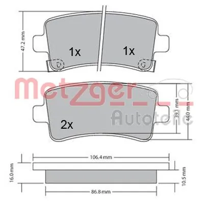Brake Pad Set, disc brake